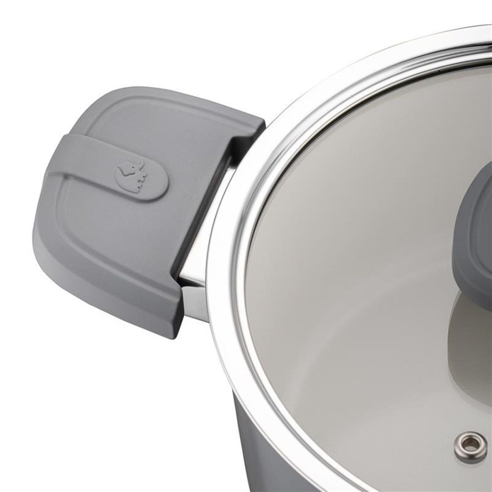 Jumbo Swiss Crystal 5 Parça Tencere Seti Grey