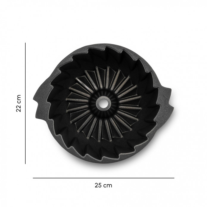Jumbo Shark Ceramic Black Yuvarlak Kek Kalıbı