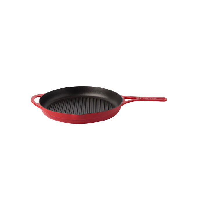 Pot Art Kırmızı Döküm Grill Tava 28 cm