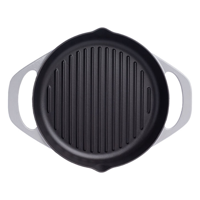 Pot Art Gri Yuvarlak Döküm Grill Tava 30 cm