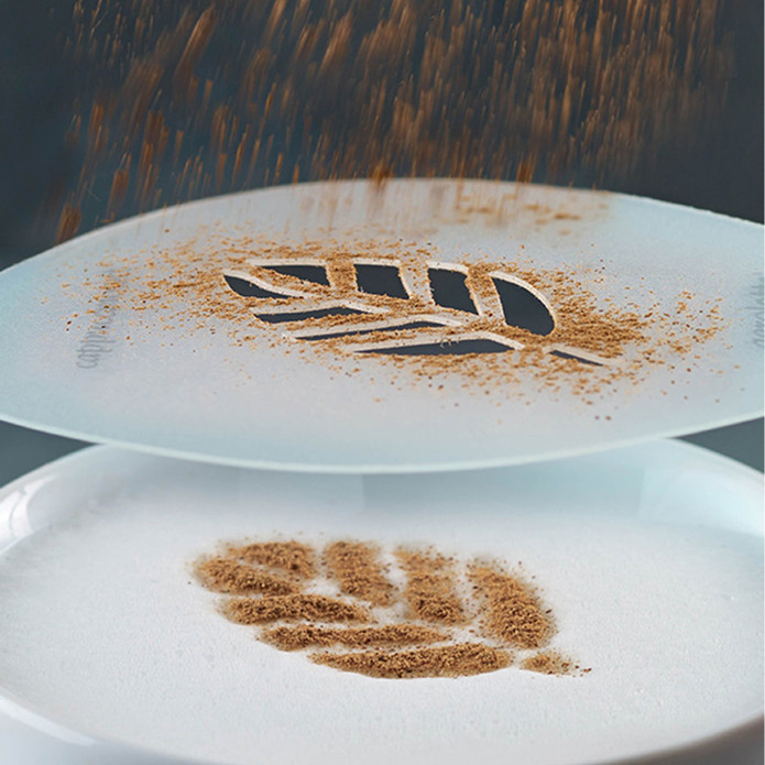 Aerolatte Cappuccino Art Şablonu 6 Eğlenceli Tasarım