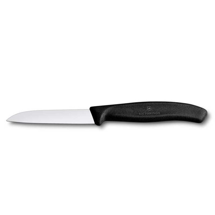 Victorinox Soyma Bıçağı Düz Siyah 8 cm