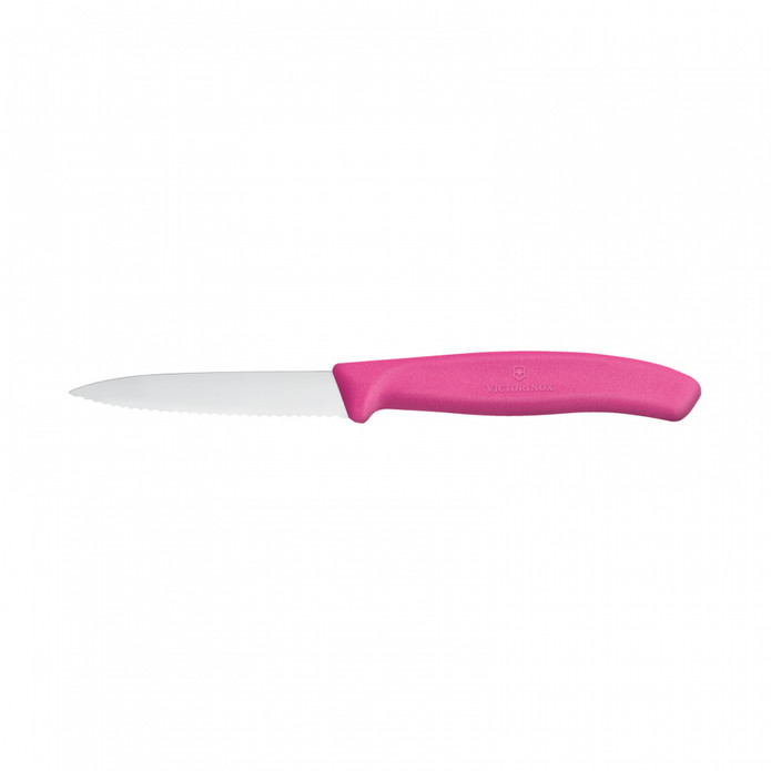 Victorinox Tırtıklı Soyma Bıçağı 8 cm Pembe