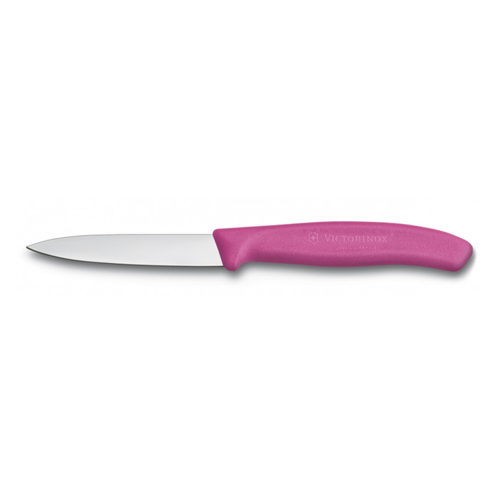 Victorinox Düz Soyma Bıçağı Pembe 10 cm 