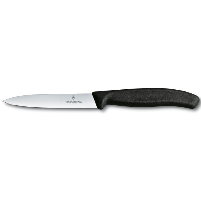 Victorinox Soyma Bıçağı Sivri Siyah 10 cm