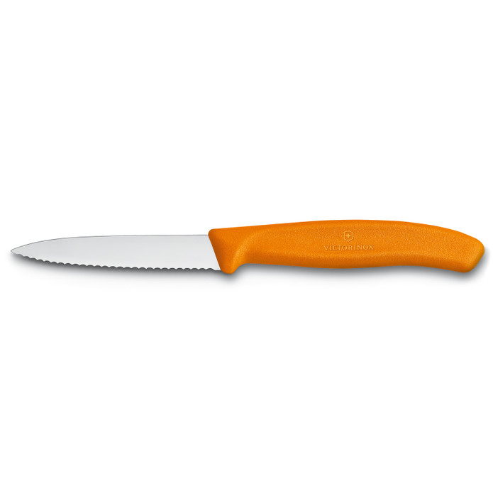 Victorinox Tırtıklı Soyma Bıçağı 8 cm Turuncu 