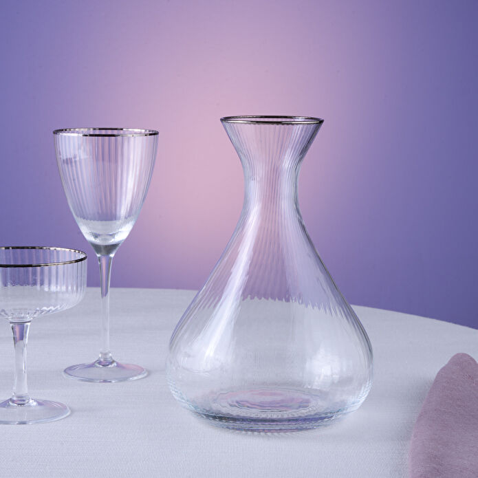 Karaca Fine Pearl 37 Parça Bardak Seti Platin