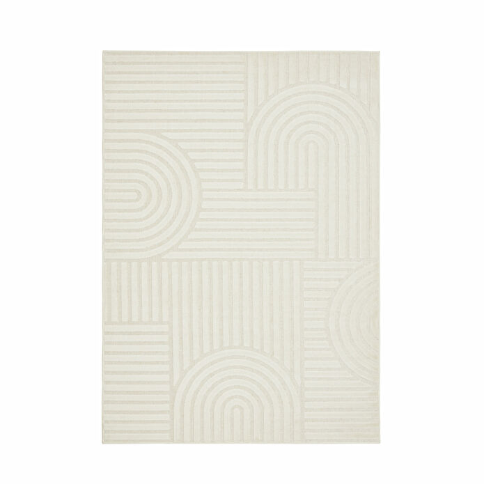 Kaşmir Halı 7/24 İskandinav Thor Beyaz 50x80 cm