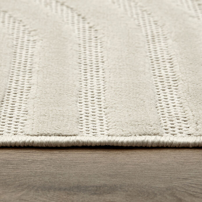 Kaşmir Halı 7/24 İskandinav Thor Beyaz 50x80 cm