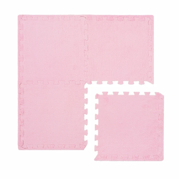 Kaşmir Halı Puzzle Mat Pudra Pembe 30x30 cm