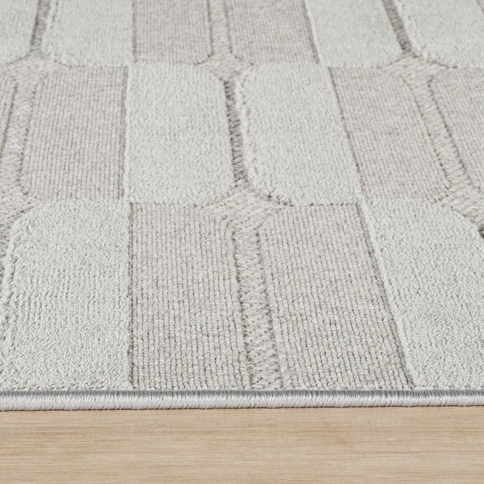 Kaşmir Halı İskandinav Otto Grey 80x300 cm
