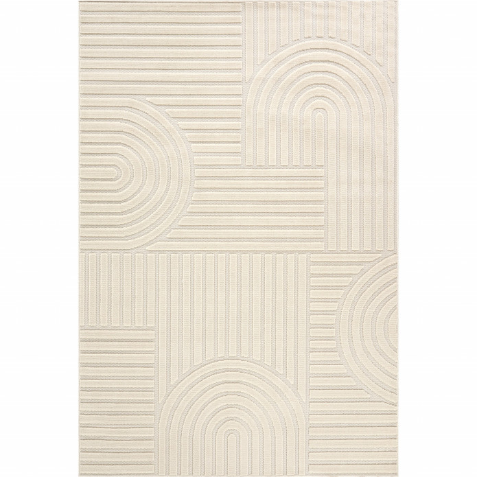 Kaşmir Halı İskandinav Rune White 100x300 cm