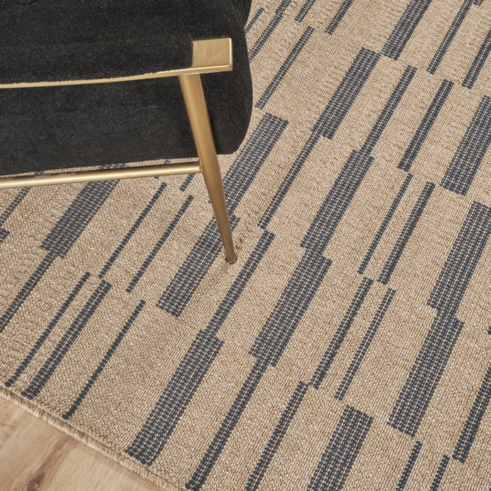 Kaşmir Halı Kilim Jüt Ravon Blue 80x300 cm