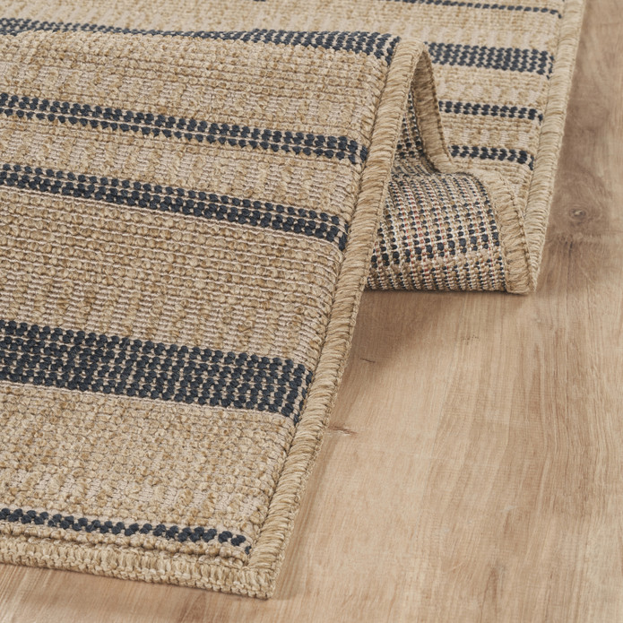 Kaşmir Halı Kilim Jüt Ravon Blue 80x300 cm