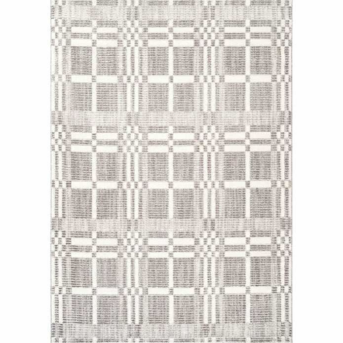  Kaşmir Halı 7/24 İskandinav Velar Gri 80x300 cm