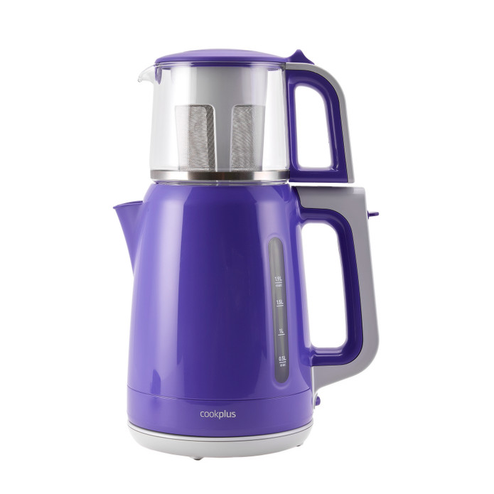 Cookplus Çift Rezistanslı Çay Makinesi-Kettle Ultra Violet 