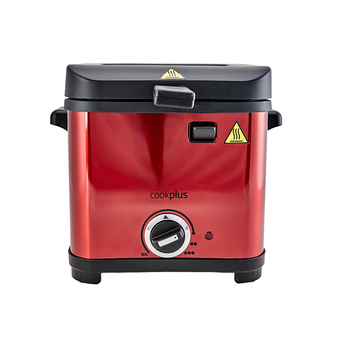 Cookplus Mini Fritöz 800-900 W Kırmızı 801 