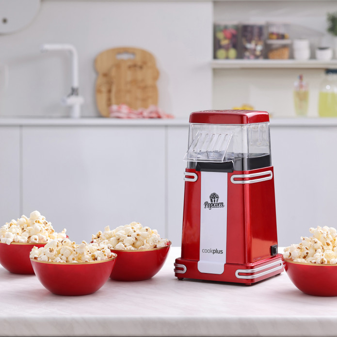 Cookplus Retro Popcorn Makinesi Küçük