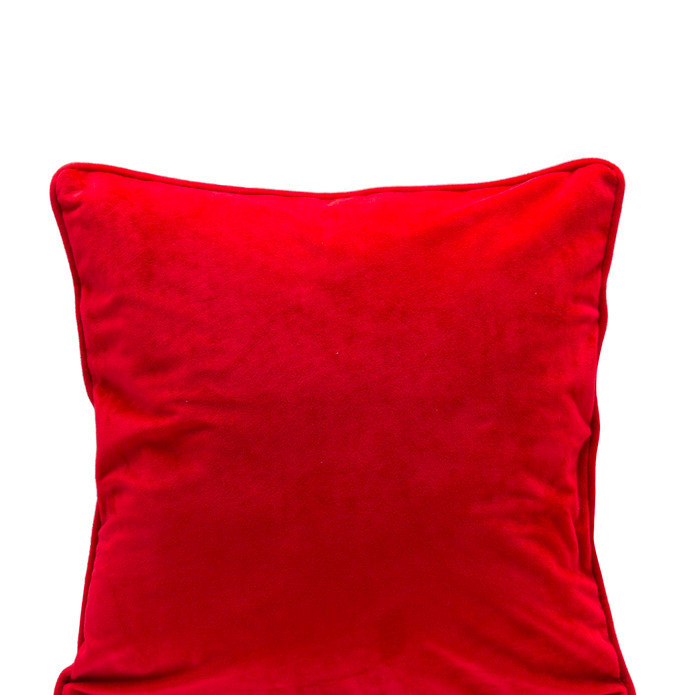 Karaca Home New Kırmızı Kadife Kırlent 45x45 cm