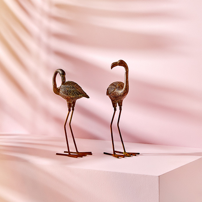Karaca Home Flamingo 16x11x33 cm Büyük Biblo