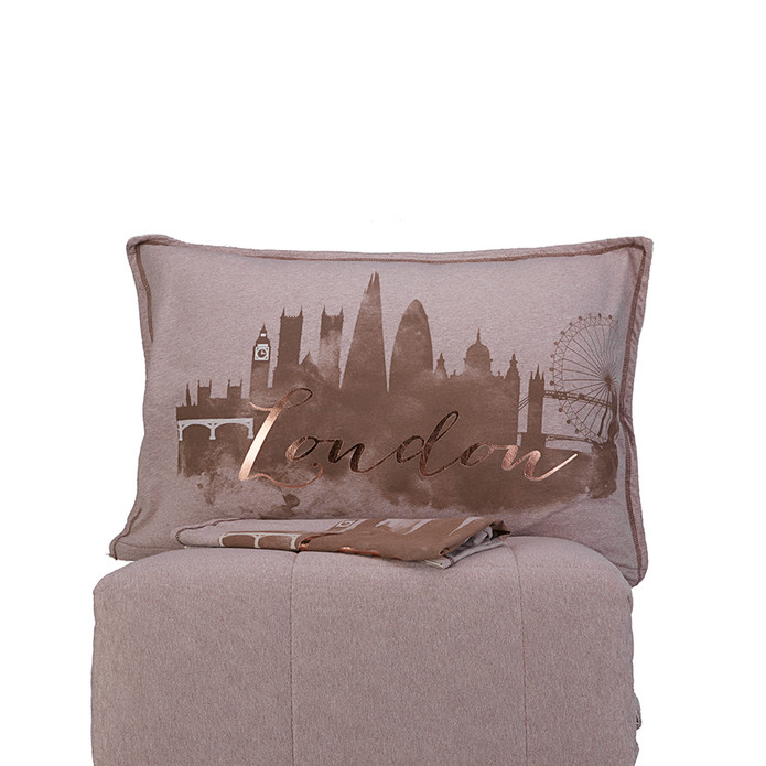 Karaca Home Londra Bej Çift Kişilik Cotton Comfort Uyku Seti