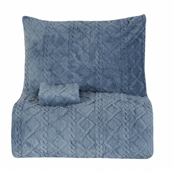 Sarah Anderson Softy Tek Kişilik Comfort Set Mavi