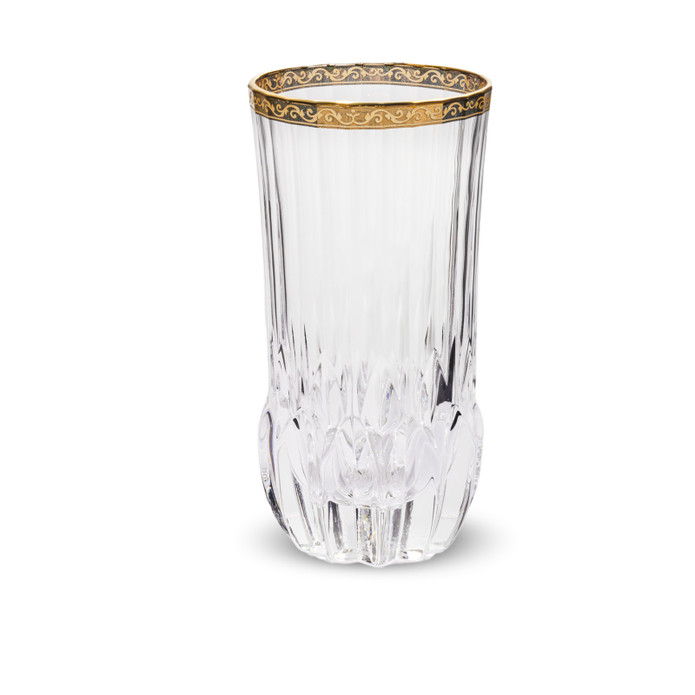 RCR Adagio 6'lı Altın Rimli Meşrubat Bardağı Seti 400 ml