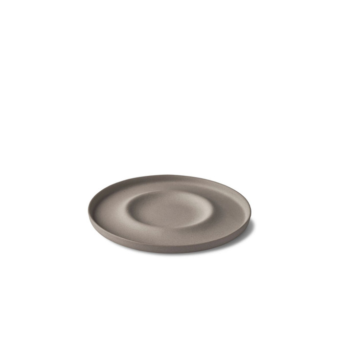 Esma Dereboy Capsule El Yapımı Porselen Çay Fincanı Tabağı 11 cm Taş Rengi