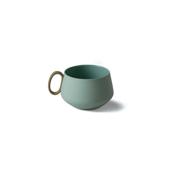 Esma Dereboy Tube El Yapımı Porselen Çay Fincanı 200 ml Nil Yeşili