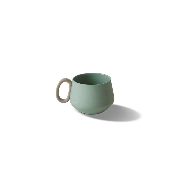 Esma Dereboy Tube El Yapımı Porselen Kahve Fincanı 100 ml Nil Yeşili