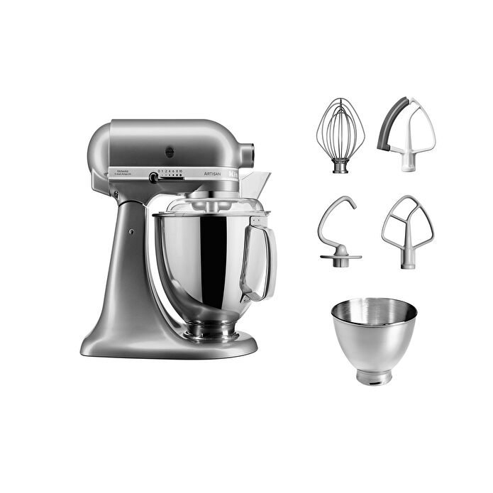 Kitchenaid Artisan 4,8 L Stand Mikser 5KSM175PS Contour Silver-ECU
