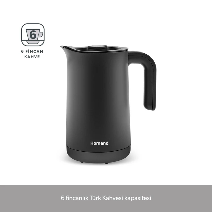 Homend Smart Royaltea Plus 1781H 2 in 1 Inox Otomatik Çay ve Türk Kahve Makinesi Wifi