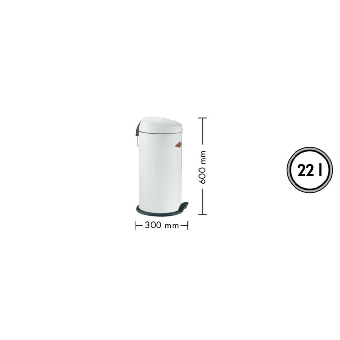 Wesco Capboy Maxi Çöp Kutusu 22 L Siyah