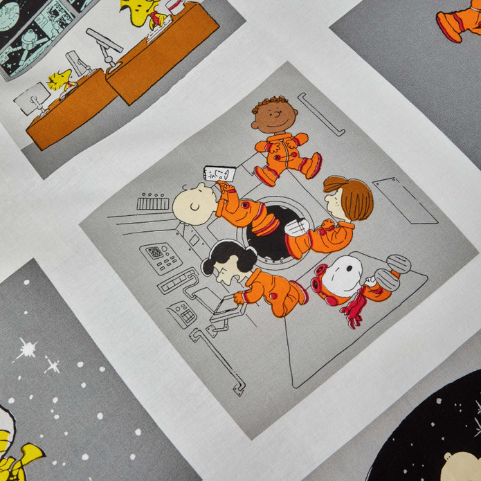Peanuts by Karaca Home Snoopy Space Tek Kişilik %100 Pamuk Nevresim Takımı