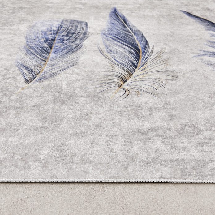Kaşmir Halı Dekoratif Art Mutfak Feather 80x150 cm