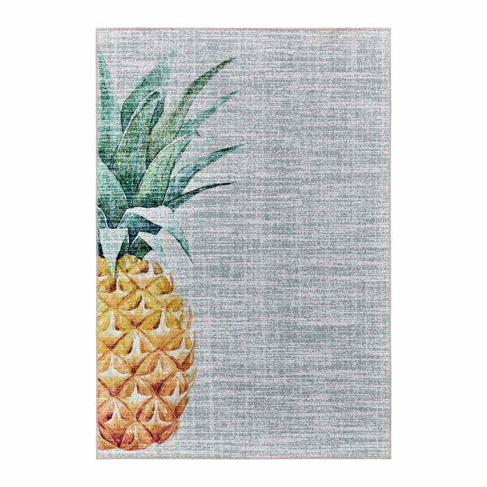 Kaşmir Halı Dekoratif Art Mutfak Ananas 80x150 cm