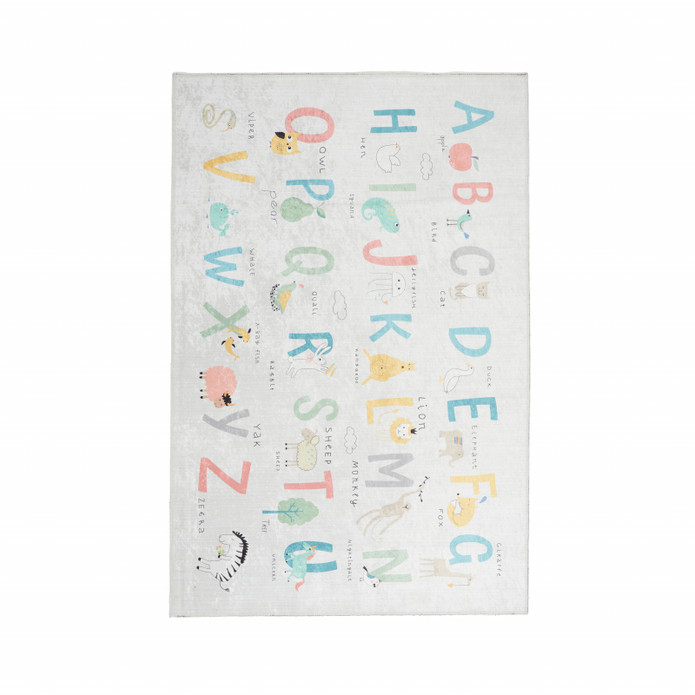 Kaşmir Halı Dekoratif Art Çocuk/Genç Alphabet 120x180 cm