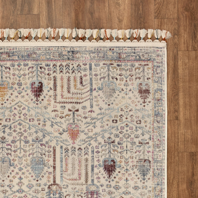 Kaşmir Halı 7/24 Kilim ve Jüt  Sümbül 160x230 cm
