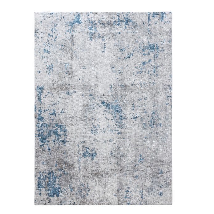 Sare By Kaşmir Halı Abstract Blue Yıkanabilir Kaymaz Taban 50x80 cm