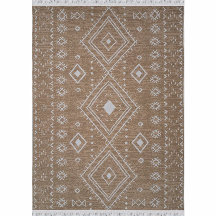 Kaşmir Halı 7/24 Kilim Jüt Hatka Beige 80x150 cm