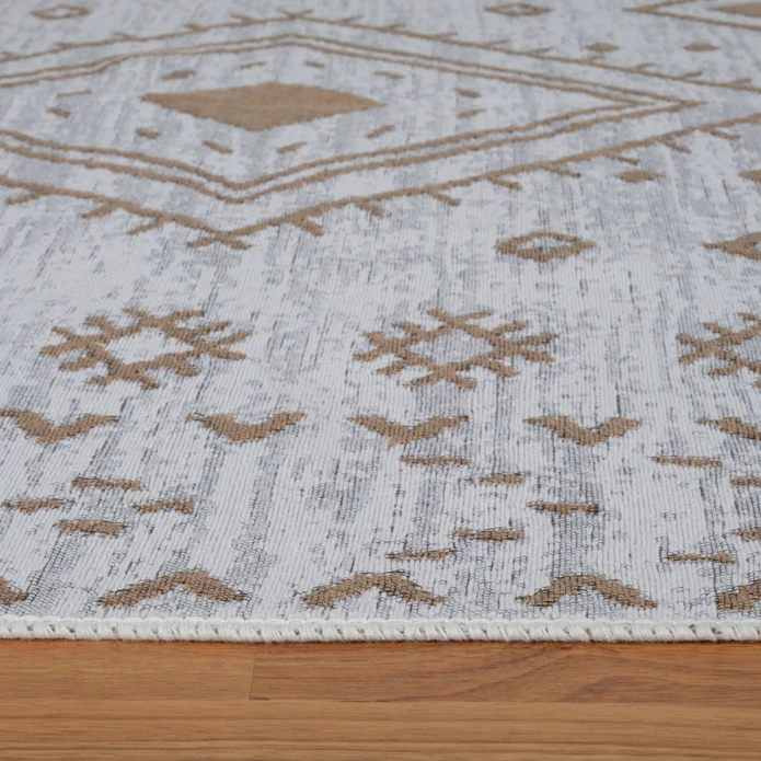 Kaşmir Halı 7/24 Kilim Jüt Hatka Beige 80x150 cm