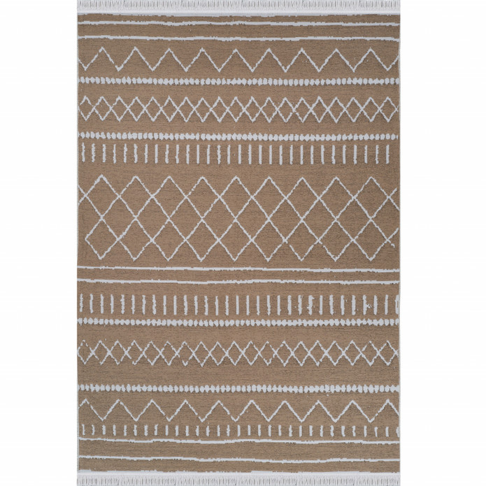 Kaşmir Halı 7/24 Kilim Jüt Alter Beige 100x200 cm