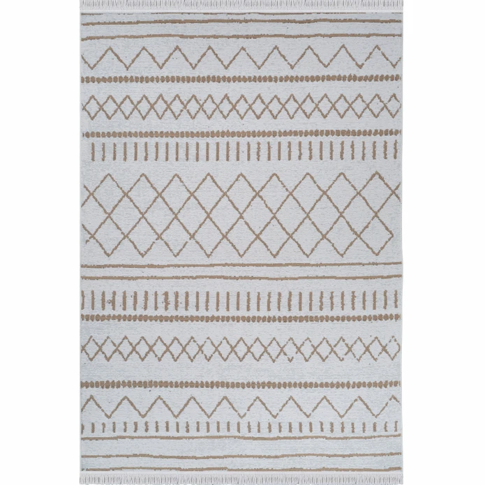 Kaşmir Halı 7/24 Kilim Jüt Alter Beige 100x300 cm