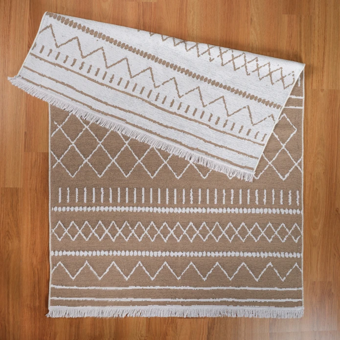 Kaşmir Halı 7/24 Kilim Jüt Alter Beige 100x300 cm