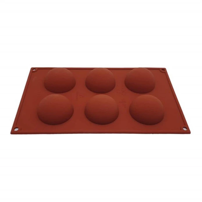 Silikomart 6'Lı Sf 002 Half Spheres Yarım Küre Pastacı Kalıbı