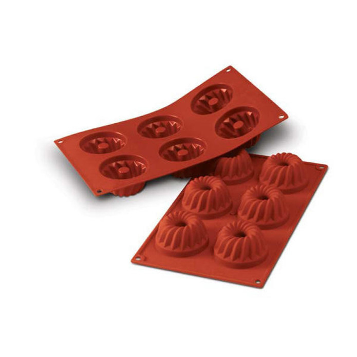 Silikomart Gugelhopf 6'lı Silikon Pastacı Kalıbı