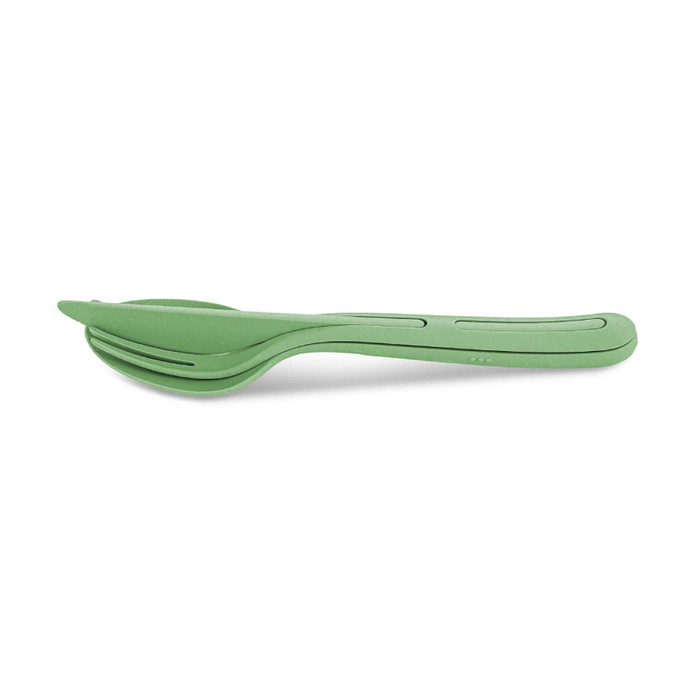Koziol Tekli Çatal Kaşık Bıçak Seti Yeşil 