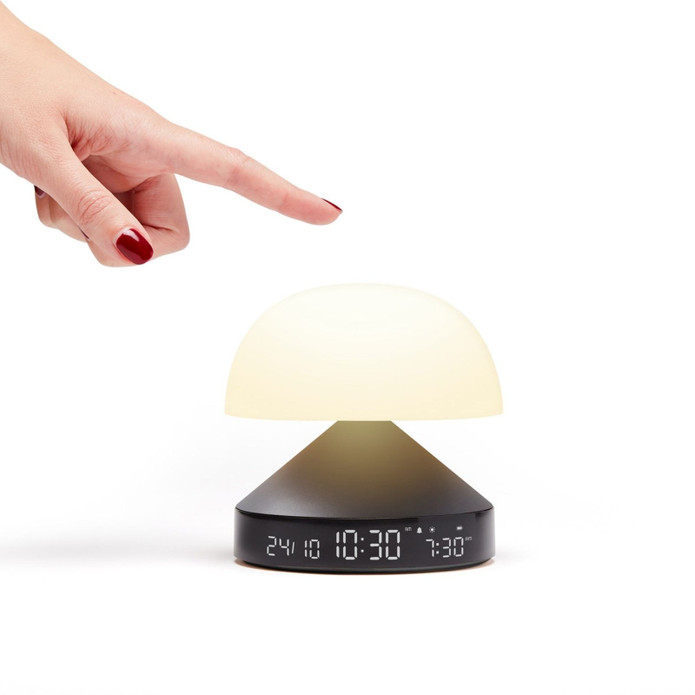 Lexon Mina Sunrise Alarm Saatli Gün Işığı Simülatörü 11x11 cm Metalik Gri
