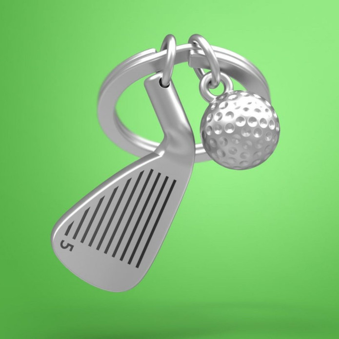 Metalmorphose Golf Anahtarlık Gümüş