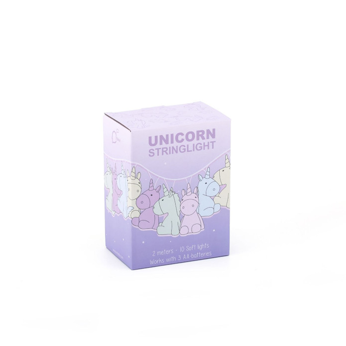 Dhink Unicorn String Gece Lambası 3,6x5,2x7,1 cm Çok Renkli